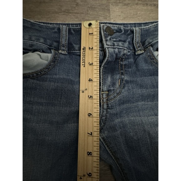 American Eagle Jeans Womens 4 Blue Artist Bootcut Low Rise Stretch Y2K - Picture 3 of 9